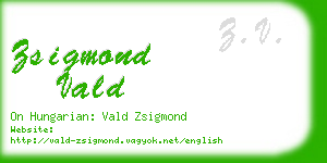 zsigmond vald business card